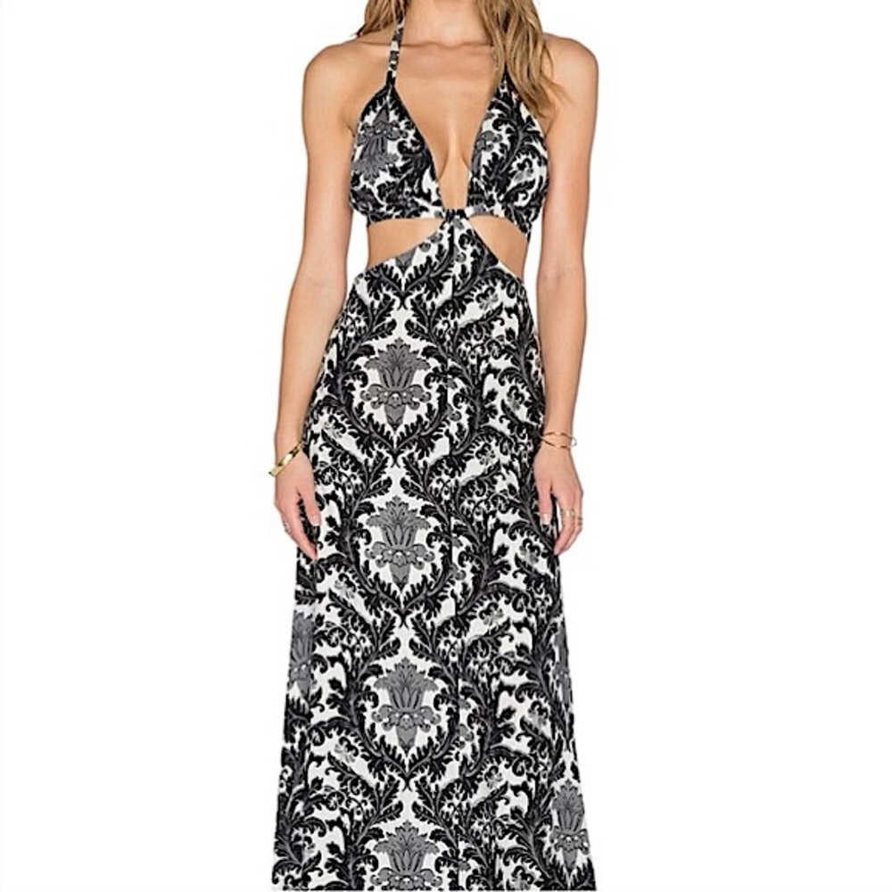 RAGA black and white cut out maxi dress